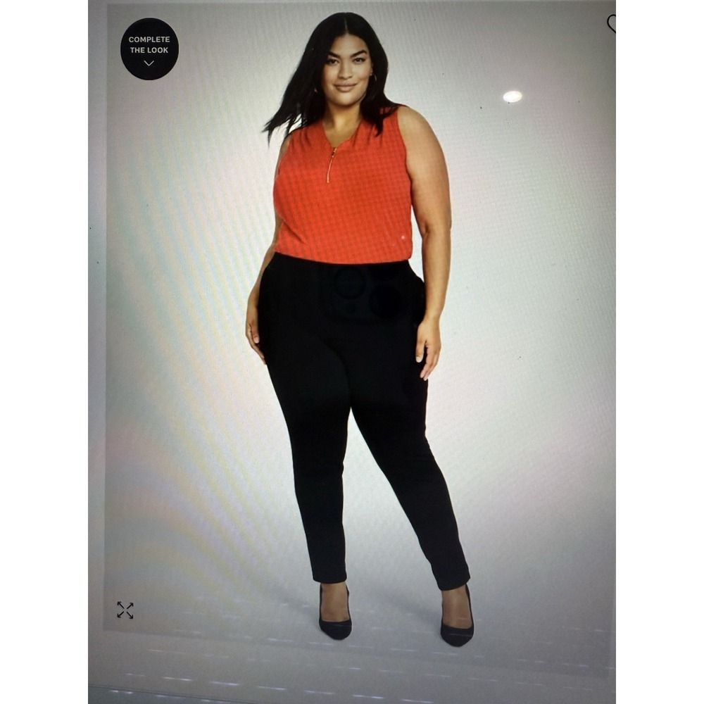 INC Women's Pants Black Size 26W